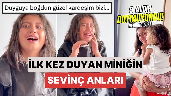 9 Yıldır Kulakları Duymayan Minik Kızın Tedavi Sonrası İlk Kez Duyduğu Anlar Kalbinizi Eritecek