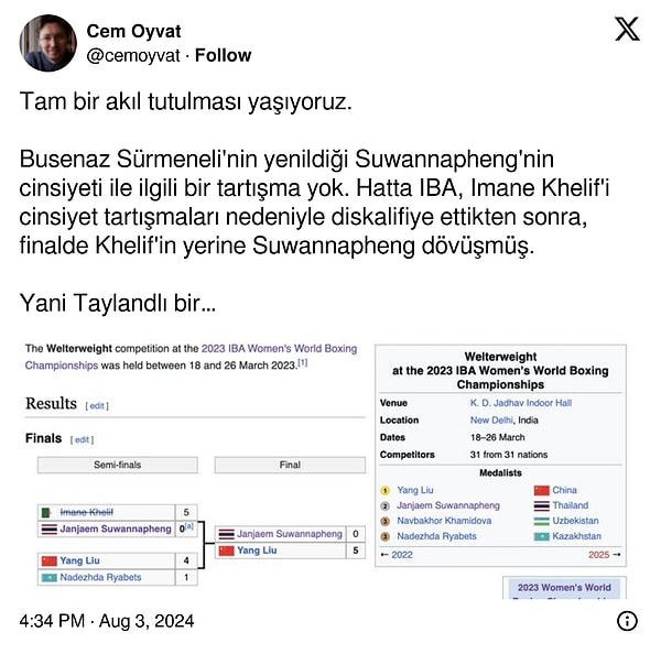 "Sırf dış görünüşe dayanarak..."