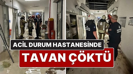 Atatürk Havaalanı’na Yapılan Acil Durum Hastanesi’nde Tavan Çöktü