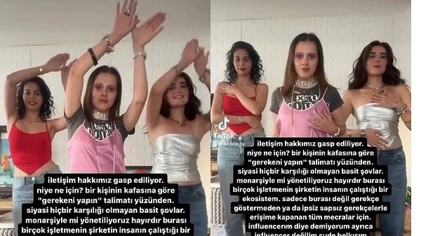 Arkadaşlarıyla birlikte dans ettiği görüntülerin üzerine konuyla ilgili bir metin yazan Akgün, videoyu Instagram Reels'ta paylaştı.