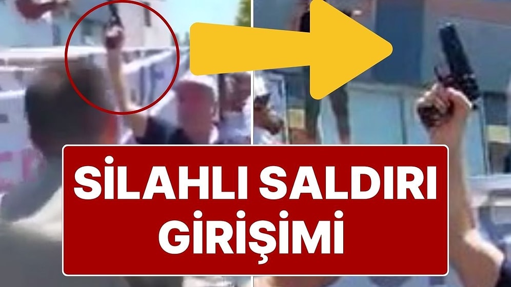 CHP Milletvekili Melih Meriç’in Mitinginde Silahlı Provokasyon! Yanına Gidip Havaya Ateş Açtı!