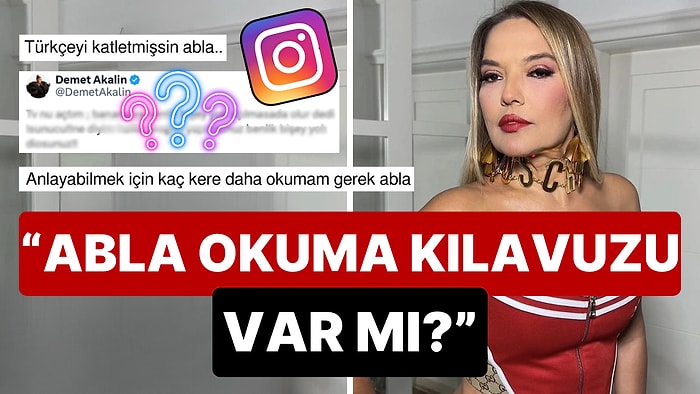 İmla Hatası Kraliçesi Demet Akalın, "Instagram'dan Bana Ne" Diyen Sunucuya Çıkışayım Derken Türkçe'yi Katletti