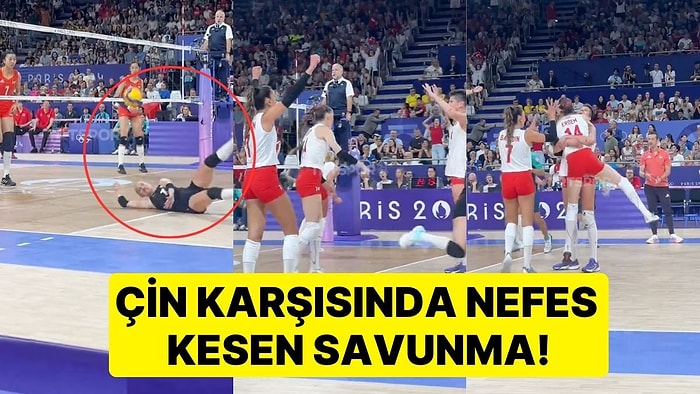 Çin Karşısında Nefes Kesen Savunma! Gizem Örge Kurtardı, Kaptan Eda Erdem Harika Bir Sayıya İmza Attı