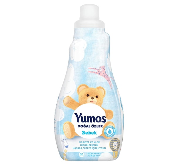 14. Yumoş Konsantre Çamaşır Yumuşatıcısı Bebek 1200 ml 50 Yıkama 1 Adet