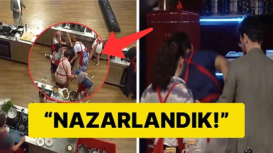 MasterChef'te Bir Yarışmacı Ayağı Kayıp Yere Düşünce Feci Sakatlandı!