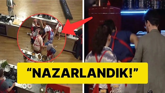 MasterChef'te Bir Yarışmacı Ayağı Kayıp Yere Düşünce Feci Sakatlandı!