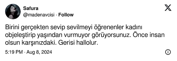 "Kadın erkekten yaşça küçük olmalı" zihniyetinin toplumdaki bu yansımasına da birbirinden farklı yorum geldi.