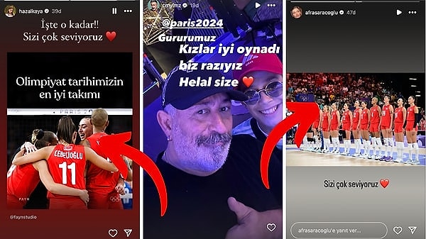 Paris 2024 Olimpiyatları yarı final maçında İtalya karşısında 3-0'lık yenilgi alan Filenin Sultanları'na ünlü isimlerden gelen tepkiler.