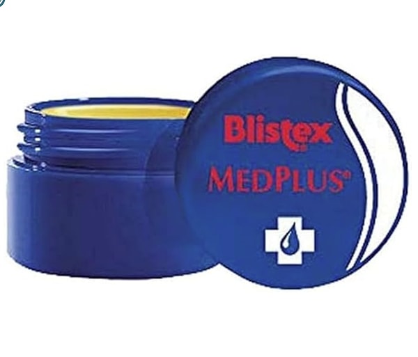 Blistex Medplus Kavanoz Kuru ve Çatlamış Dudaklara Onarıcı ve Ferahlatıcı Dudak Bakım Kremi x2