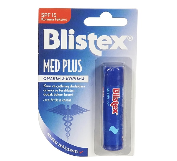 Blistex Medplus Stick Kuru ve Çatlamış Dudaklara Onarıcı ve Ferahlatıcı Dudak Bakım Kremi