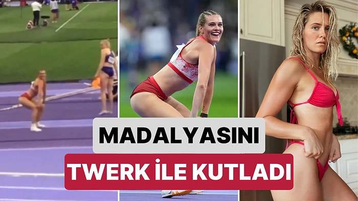 Only Fans Hesabı da Bulunan Kanadalı Sırıkla Atlama Sporcusu Alysha Newman Bronz Madalyasını Twerk ile Kutladı