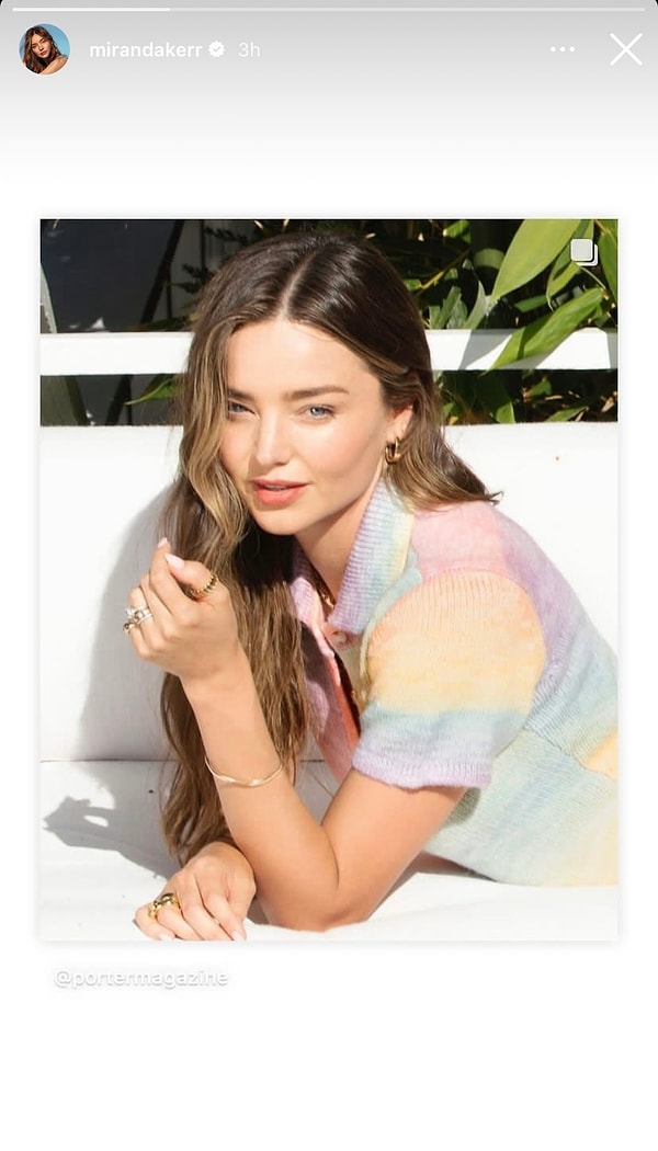 Miranda Kerr güzelliğiyle büyüledi.