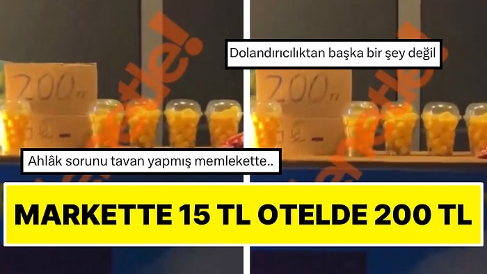 Antalya’da Bir Otelde 15 TL’lik Cipslerin 200 TL’ye Satıldığı Paylaşıldı