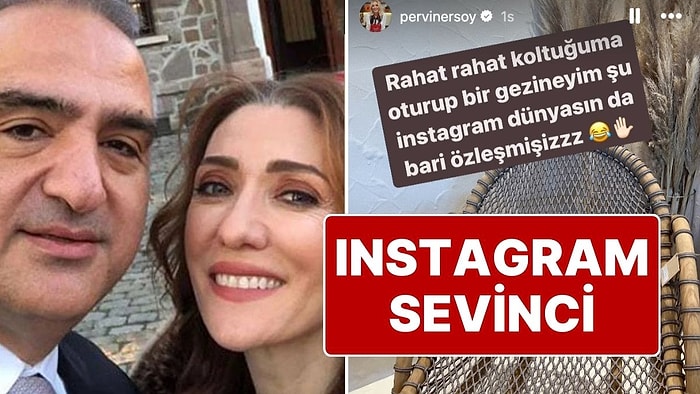 Kültür ve Turizm Bakanı Mehmet Nuri Ersoy'un Eşi Pervin Ersoy’un Instagram Sevinci