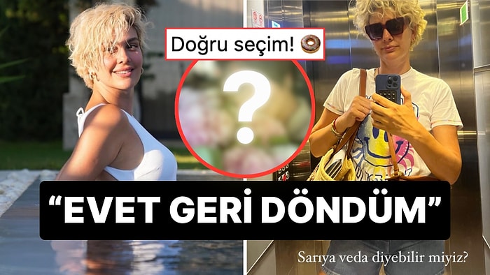 Londra Rüyasına Son Verip Yurda Dönen Bergüzar Korel Bu Sefer de Sarışınlığa Veda Etti!