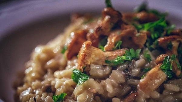 6. Mantarlı Risotto ve Kabak