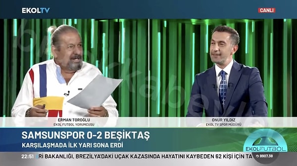 Ekol TV ekranlarında spor yorumculuğu yapan Erman Toroğlu'nun aniden seks hakkındaki düşüncelerini anlattığı görüntüler sosyal medyada gündem oldu.