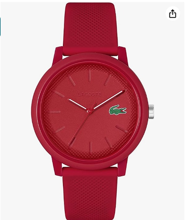 8. Lacoste Erkek Analog Kuvars Saat Silikon