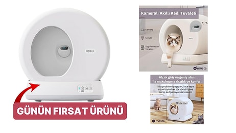 Günün Fırsatı: UBTECH UCAT C10 Pro+ Kameralı Akıllı Otomatik Kedi Tuvaleti İndirimde!