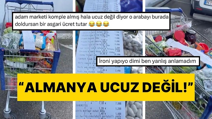 Market Arabasını 300 Euroya Dolduran Gurbetçi Pahalılığa İsyan Etti: “Almanya Ucuz Değil”