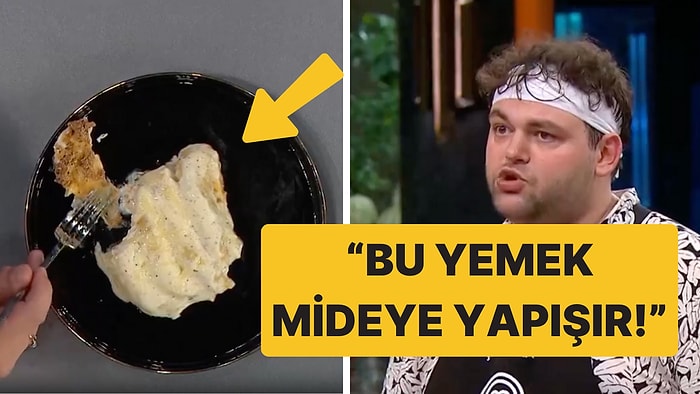 MasterChef Çağlar'ın Çiğ Kalan Hamurunu Yiyemeyen Şeflerin Yorumu Güldürdü