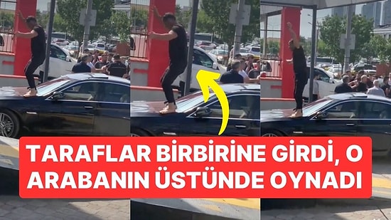 Ekspertiz Firmasında Bir Acayip Olay: Taraflar Birbirine Girdi, O Arabanın Üstünde Dans Etti