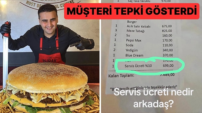 CZN Burak'ın Restoranına Giden Müşteri Adisyonu Görünce İsyan Edip Sosyal Medyadan Paylaşım Yaptı