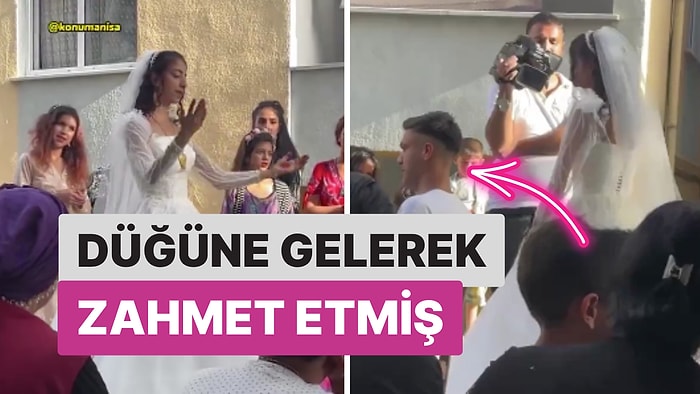 Düğüne Gelerek Biraz Zahmet Etmiş Dedirtti! Manisa'daki Bir Damat Gündem Oldu