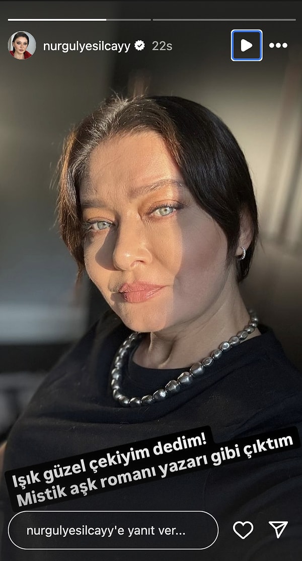 Nurgül Yeşilçay kendini mistik aşk romanı yazarına benzetti.