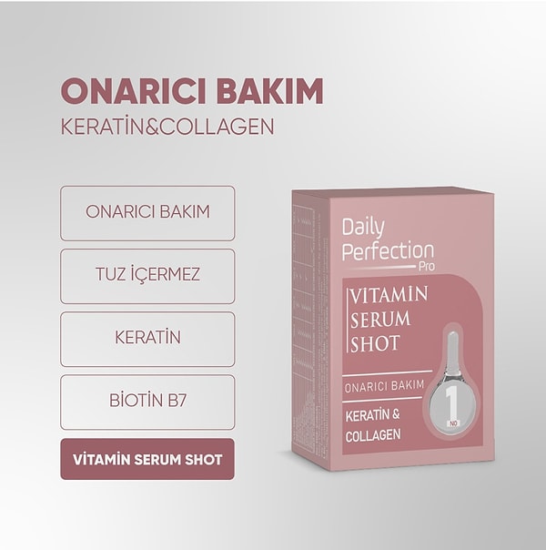 3. Daily Perfection Pro Vitamin Serum Shot No:1 Onarıcı Bakım 2 x 6 ml