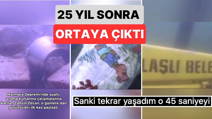 17 Ağustos Depreminin Ardından Sualtı Arama Çalışmalarına Katılan Tahsin Özcan Görüntüleri İlk Kez Paylaştı