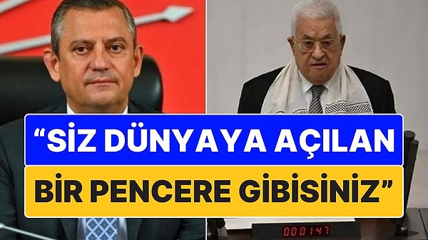 CHP Genel Başkanı Özgür Özel, Filistin Devlet Başkanı Mahmud Abbas ile bir telefon görüşmesi gerçekleştirdi. Görüşmede Filistin Devlet Başkanı, CHP liderine "Sizleri ikinci ülkeniz Filistin’e davet ediyorum" dedi.