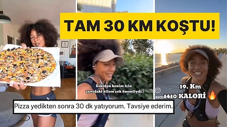 Yediği Pizzanın Kalorisini Yakabilmek İçin 30 Kilometre Koşan Kadın