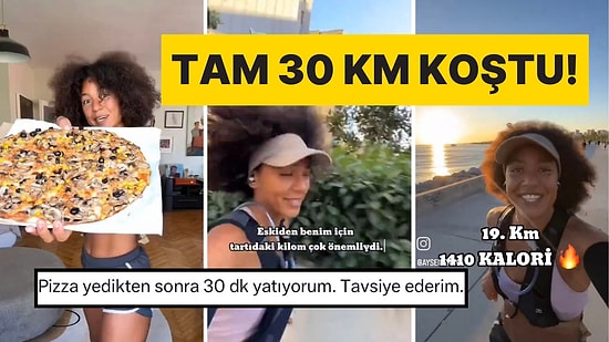 Yediği Pizzanın Kalorisini Yakabilmek İçin 30 Kilometre Koşan Kadın