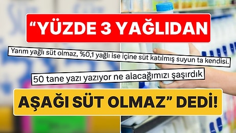 "Ben Bu İşin İçindeyim, Yüzde 3 Yağlıdan Aşağı Süt Olmaz, Sudur O" Diyen X Kullanıcısına Gelen Tepkiler