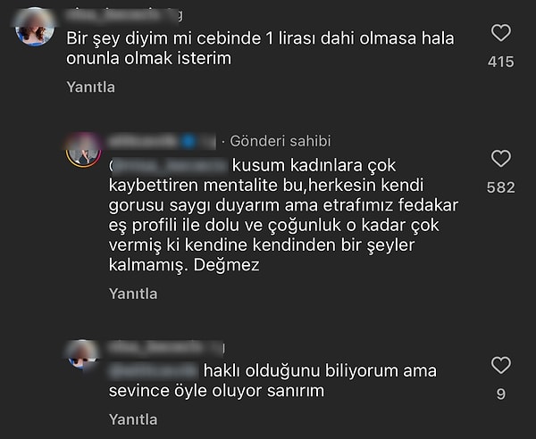 Hediye alan kullanıcıya gelen yorumlar ve kendisinin cevapları da şöyle oldu 👇