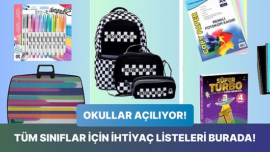 Kreşten 8. Sınıfa Kadar Tek Seferde Alabileceğiniz Okul Alışveriş Listeleri