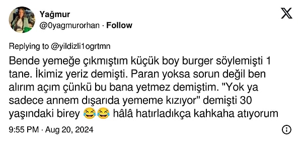 'Annem dışarıda yemem kızıyor...' 👇