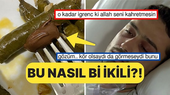 Yaprak Sarmasını Çikolatayla Yiyen Kişi Mide Öz Suyumuzu Ağzımıza Getirdi