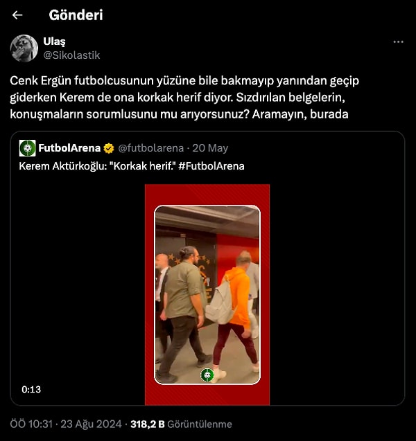 Söz konusu iddiayı başlatan tweet: