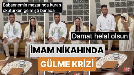 İmam Nikahı Sırasında Gülme Krizine Giren Gelinin Zor Anlarını İzlerken Siz de Onun Kadar Güleceksiniz