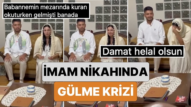 İmam Nikahı Sırasında Gülme Krizine Giren Gelinin Zor Anlarını İzlerken Siz de Onun Kadar Güleceksiniz