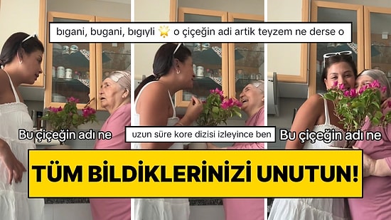 Günün Pozitif Videosu Geldi! Begonvil Çiçeğini Bir Türlü Telaffuz Edemeyen Teyze Gülümsetti