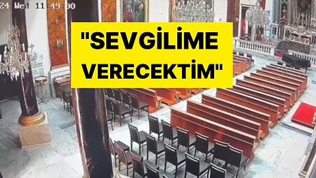 Kiliseden Haç Çalan Hırsızdan Akılalmaz Savunma: ''Sevgilime Verecektim'' Dedi