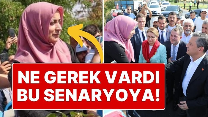 Bu Nasıl Senaryo! Özgür Özel’e Çiftçi Diye Tanıtılan ve Sorunlar Anlatan Kadın Belediye Başkanının Eşi Çıktı!