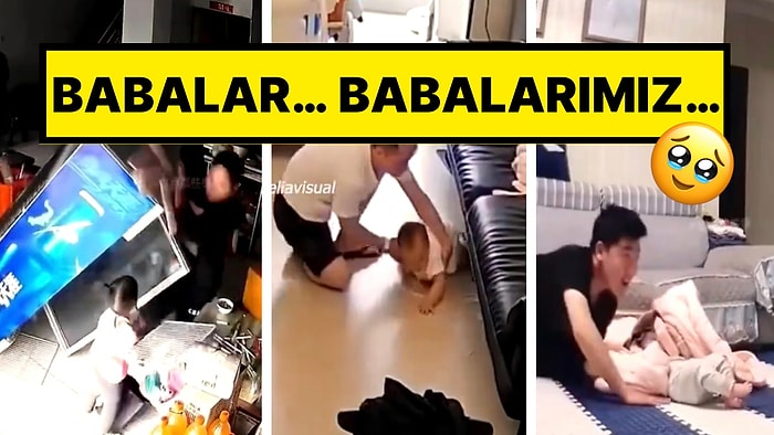 Çocuklarına Zarar Gelmesini Engelleyen Babaların Dikkati ve Refleksleri Alkışları Topladı