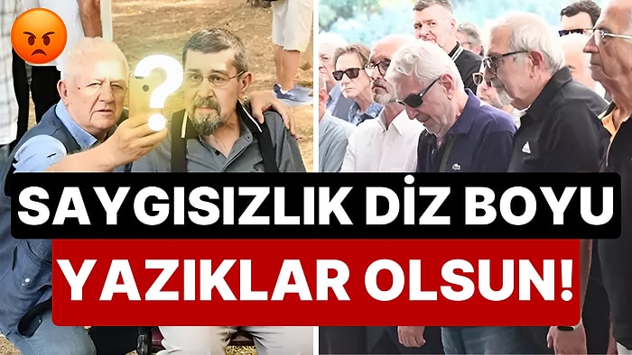 Cihat Tamer Oğlunun Cenazesinde Acı İçindeyken Tek Derdi Ünlülerle Selfie Çekmek Olan Turhan Öge Tepki Çekti!