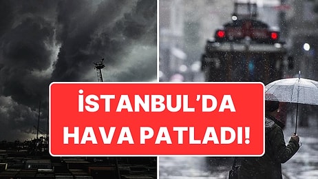 İstanbul Karanlığa Gömüldü: AKOM’dan Yağış ve Fırtına Uyarısı