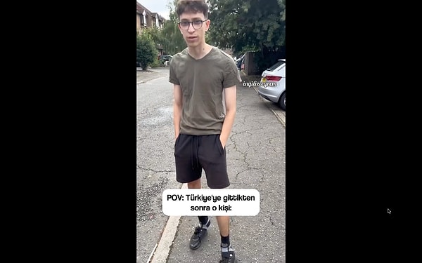 Yurt dışında bir grup genç de bu durumu dillerine doladıkları bir video çekti.