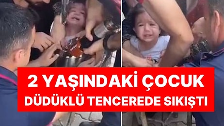 Ebeveynler Dikkat: Mutfakta Oyun Oynarken Düdüklü Tencereye Sıkıştı